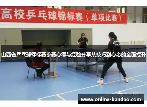 山西省乒乓球锦标赛参赛心得与经验分享从技巧到心态的全面提升