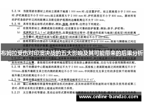 布姆拉受伤对印澳决战的五大影响及其可能带来的后果分析